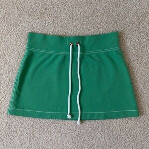 J. Crew Casual Green Mini Skirt with Drawstring
